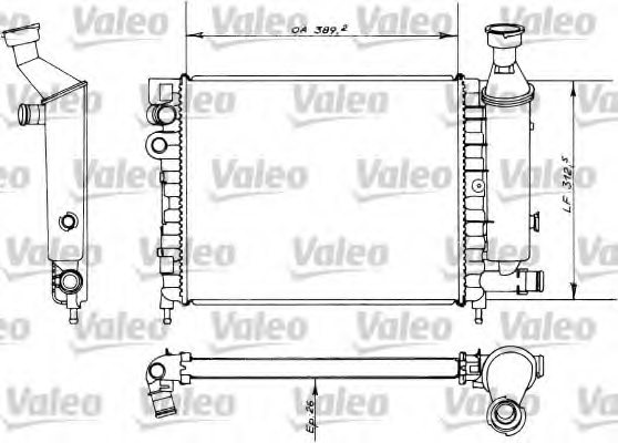 VALEO 730498 Radiator, engine cooling